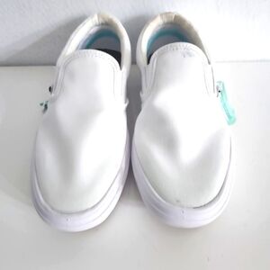 VANS Classic White‎ Canvas Comfy Cush Size 6 Style Code 500264
